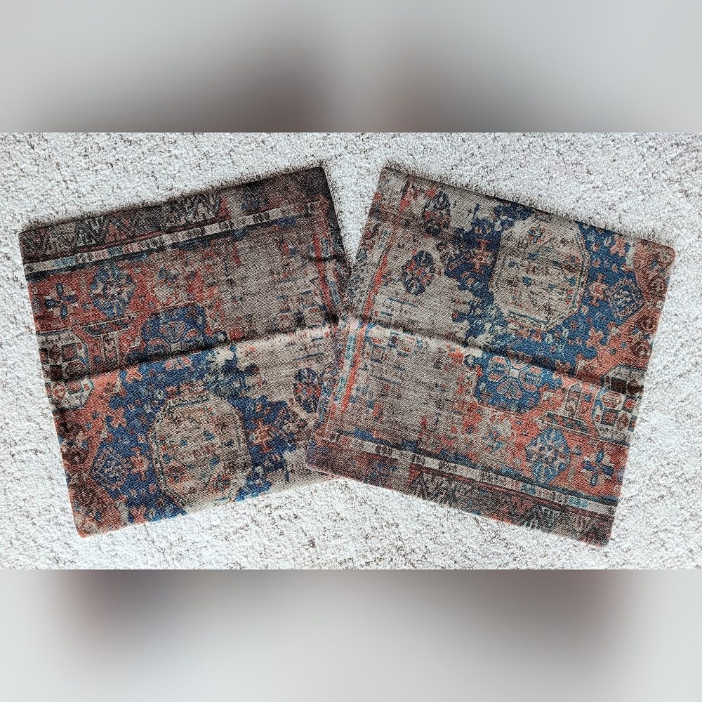 NWOT Pottery Barn Set Of 2 Linen Boho Pillow Covers